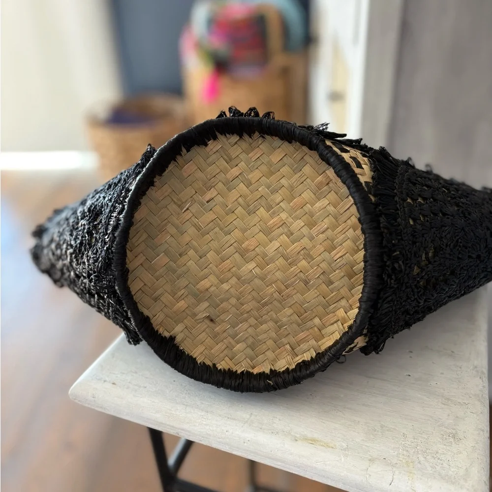 Sans Arcidet Paris Woven Raffia Summer Bag - Picture 10 of 10